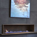 Corten Steel Fireplace