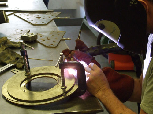 Water Jet Cut Corten Steel Sign