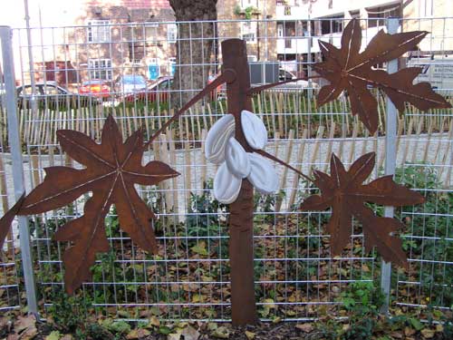 Corten & 316 Stainless Steel Screen designed/built by Hollywood Design