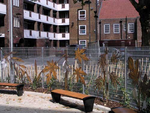 Corten & 316 Stainless Steel Screen designed/built by Hollywood Design